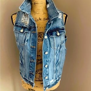 Kancan denim vest small